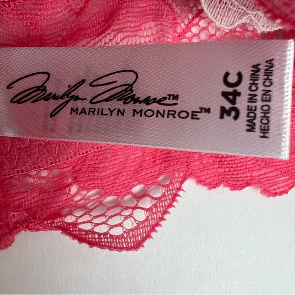 Marilyn Monroe Women’s Bras Sz 34C Pkg/3 Super Soft Mega Push-Up Lace Padded - Picture 7 of 9